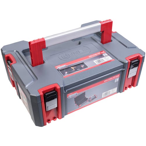 CONNEX Systembox, BxHxT: 44,3 x 15,1 x 31 cm, Kunststoff / Aluminium - grau