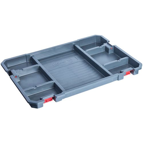CONNEX Aufsatz für Systemboxen, BxHxT: 46,7 x 3,5 x 33,5 cm, Kunststoff - grau