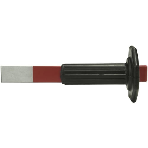 CONNEX Schlitzmeißel, mit Gummihandschutz, Metall, 240 x 28 x 7 mm - rot