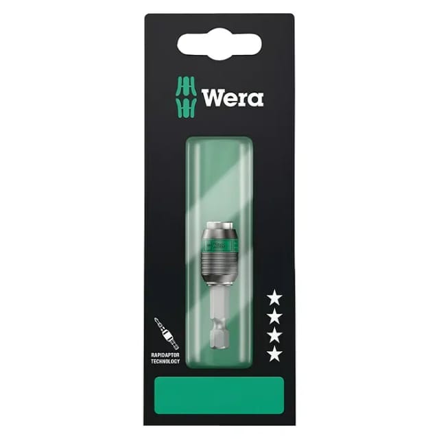 WERA Bithalter, Schwarz | Grün, L.50mm, 1/4 Zoll