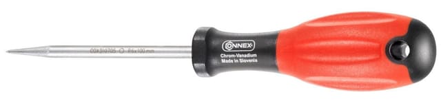 CONNEX Vorstecher, schwarz/rot/silberfarben, Chrom-Molybdän-Vanadium-Stahl, Gesamtlänge: 21 cm