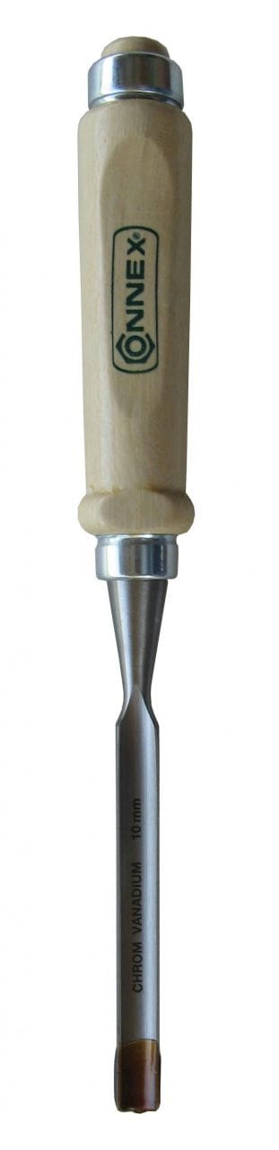 CONNEX Hohlbeitel, Metall/Buchenholz, Länge: 28,5 cm