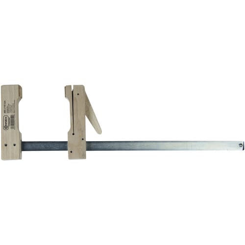 CONNEX Holzklemmzwingen, Spannweite: 400 mm, Buchenholz/Stahl, 49 cm - beige