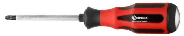 CONNEX Schraubendreher, Klingenlänge: 100 mm, Metall, PZ, 190g - rot