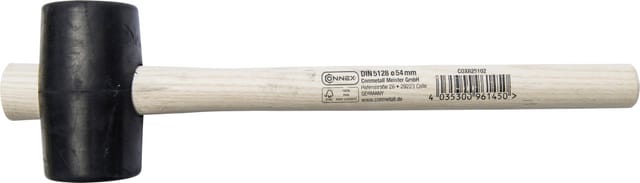 CONNEX Gummihammer, Durchmesser Kopf: 5,4 cm - braun