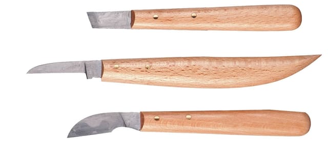 CONNEX Kerbschnitzgarnitur, natur/silberfarben, Metall - beige