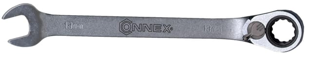CONNEX Knarrengabelringschlüssel, Schlüsselgröße: 13 mm - silberfarben
