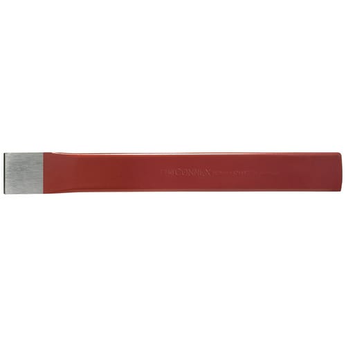 CONNEX Schlitzmeißel, ohne Gummihandschutz, Metall, 240 x 28 x 7 mm - rot