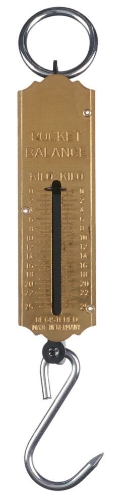 CONNEX Taschenfederwaage, Metall, bis 25 kg - rot
