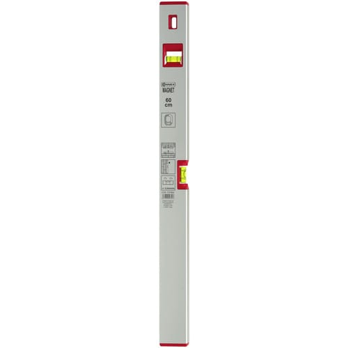 CONNEX Wasserwaage, Länge: 60 cm, silberfarben