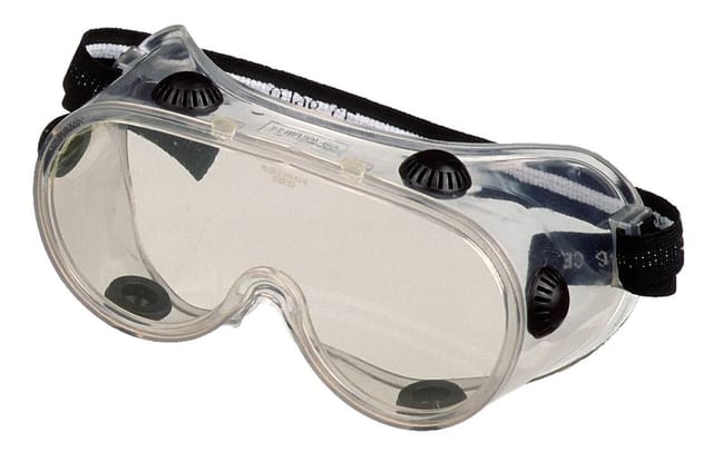 CONNEX Schutzbrille »Schutzbrille »beschlagfrei««, Kunststoff, klar - schwarz