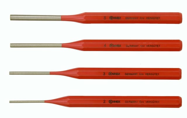 CONNEX Splintentreibersatz, Länge: 15 cm, Chrom-Vanadium-Stahl - rot
