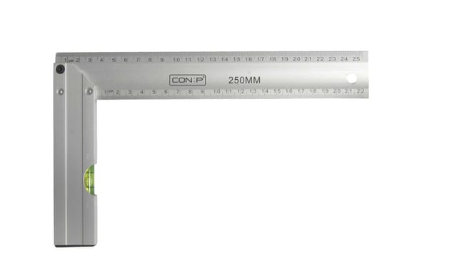 CONNEX Schreinerwinkel, Aluminium, 250 x 164 mm - silberfarben