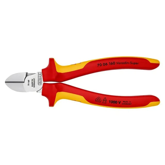 KNIPEX Seitenschneider, rot/gelb, Stahl - bunt