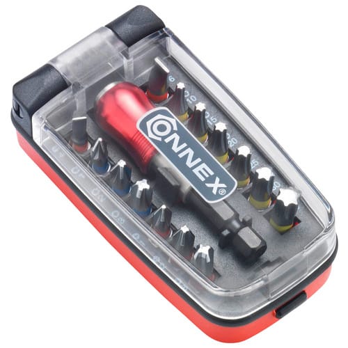CONNEX Bit-Set, 1/4"-Sechskant - silberfarben