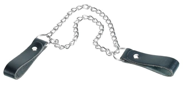 CONNEX Hammerkette, metall, leder, grau, silberfarben