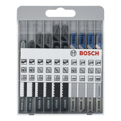 BOSCH Stichsägeblatt-Set Basic for Metal and Wood, 10-teilig