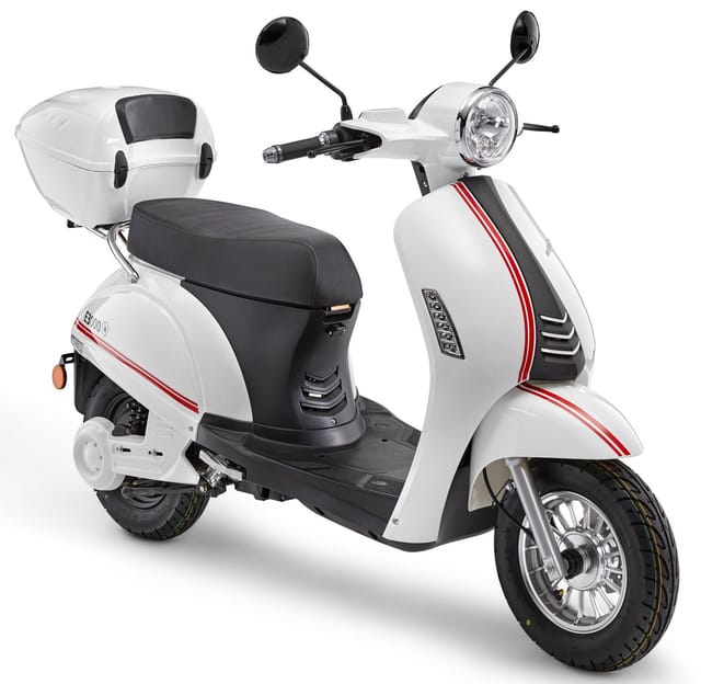 LuXXon Elektroroller »E3000«, max. 45 km/h, Reichweite: 59 km, weiß - weiss