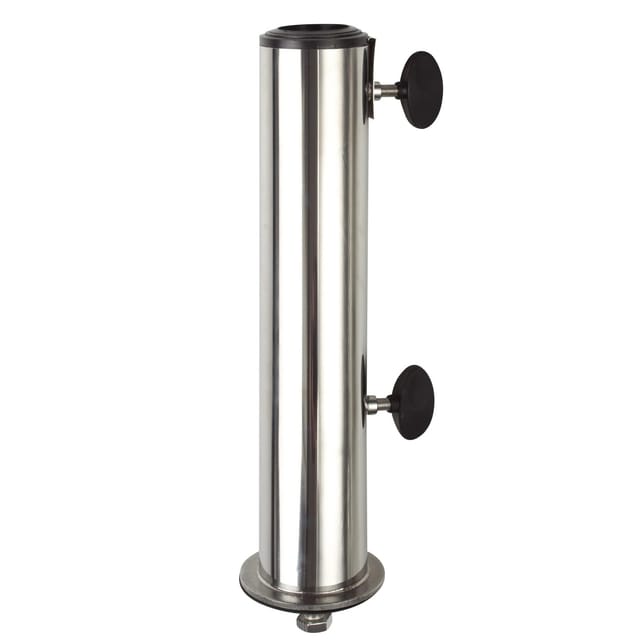 DOPPLER Standrohr für Granitsockel, Edelstahl, Rohrdurchmesser: 25 - 48 mm - silberfarben
