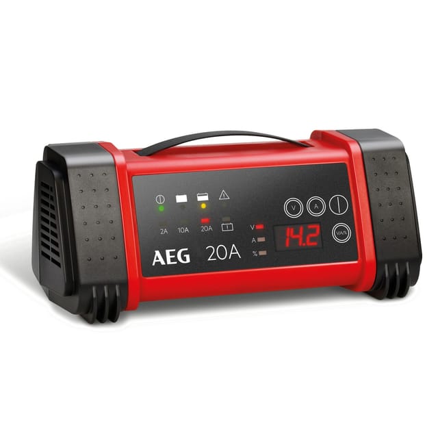 AEG Mikroprozessor-Ladegerät »LT20 PS/Th.«, für alle gängigen 12 V und 24 V Autobatterien - schwarz