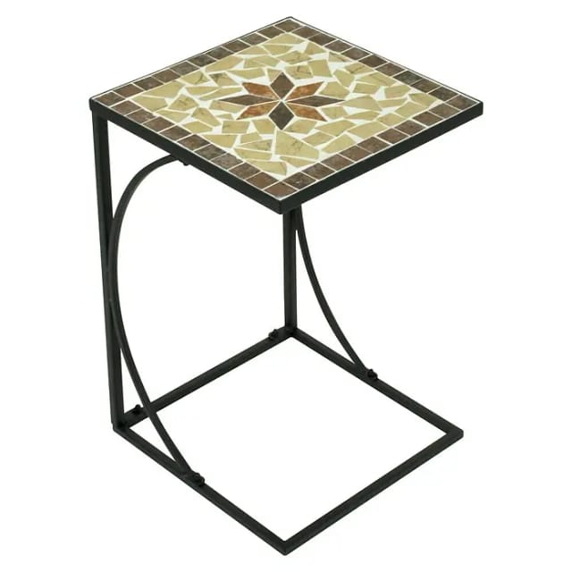 GARDEN PLEASURE Beistelltisch »AMARILLO«, BxL: 35 x 35 cm, Eisen - schwarz