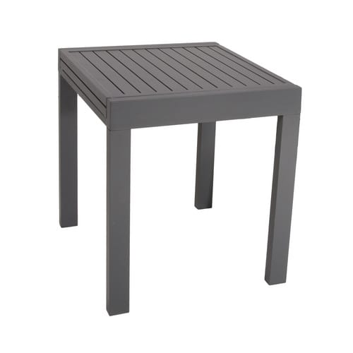 GARDEN PLEASURE Ausziehtisch »Elena«, mit Aluminium-Tischplatte, BxTxH: 65 x 65 x 75 cm - schwarz