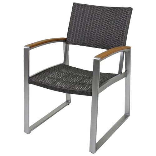 GARDEN PLEASURE Gartenmöbelset, 4 Sitzplätze, Aluminium/Glas/Kunststoff - grau
