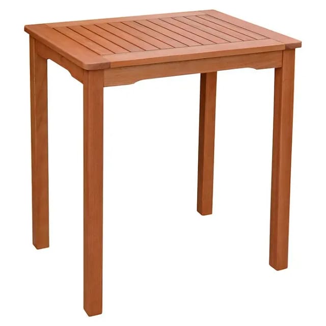 GARDEN PLEASURE Gartentisch »Pittsburgh«, mit Eukalyptusholz-Tischplatte, BxTxH: 70 x 50 x 75 cm - braun