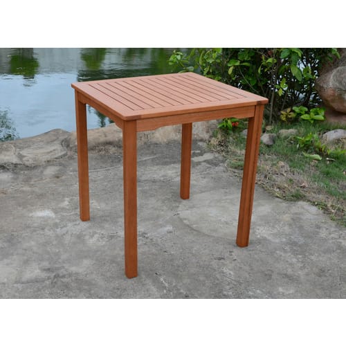 GARDEN PLEASURE Gartentisch »Pittsburgh«, mit -Tischplatte, BxTxH: 70 x 70 x 75 cm - braun