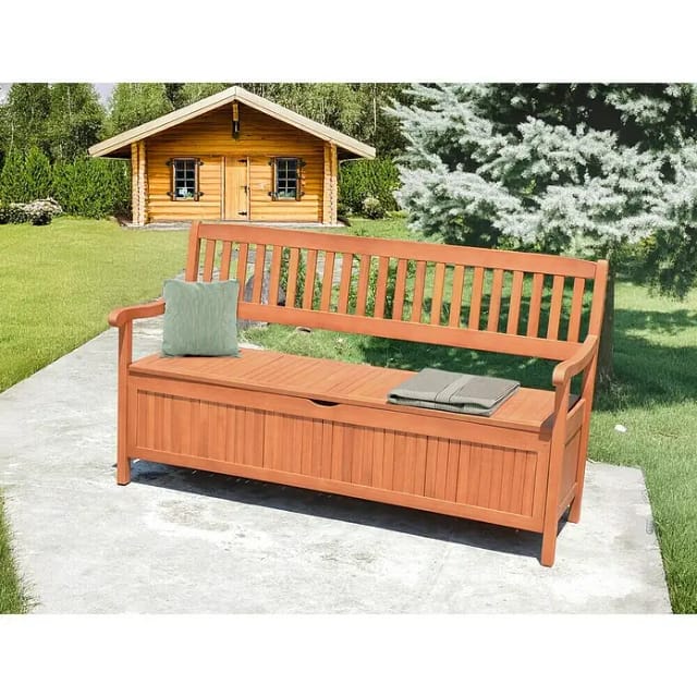 GARDEN PLEASURE Gartenbank »HOUSTON«, Holz, BxHxT: 157 x 90 x 59 cm - braun