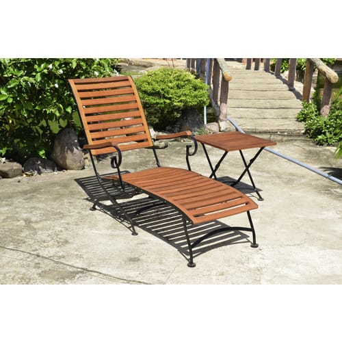 GARDEN PLEASURE Deckchair »Wien«, Stahl - braun