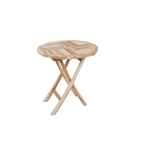 GARDEN PLEASURE Klapptisch »JAVA«, Ø: 70 cm, Teakholz - beige