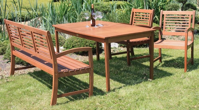 GARDEN PLEASURE Bank »MADISON«, Eukalyptusholz, BxHxT: 156 x 90 x 59 cm - braun