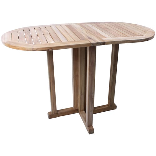 GARDEN PLEASURE Balkontisch »Solo«, mit Teakholz-Tischplatte, BxTxH: 120 x 60 x 75 cm - braun
