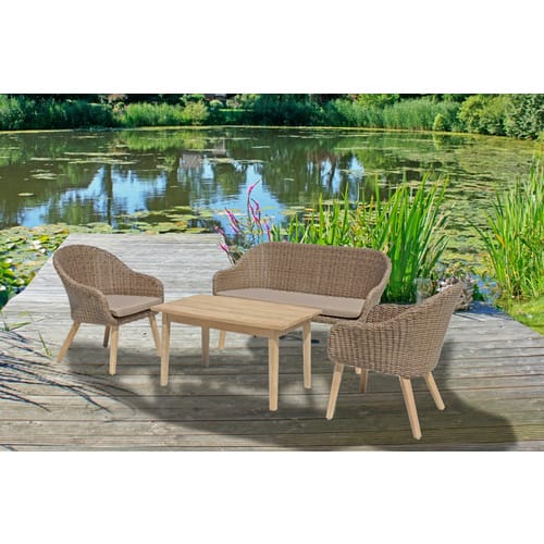 GARDEN PLEASURE Gartentisch »PUEBLO«, BxL: 60 x 100 cm, Akazienholz - braun