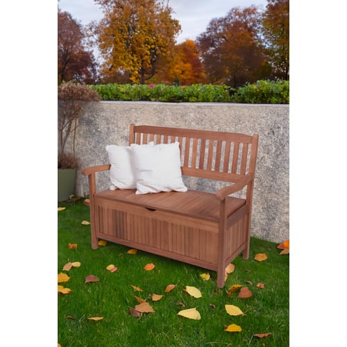 GARDEN PLEASURE Bank »Houston«, Holz, 2-Sitzer, BxHxT: 107 x 90 x 59 cm - beige
