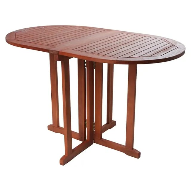 GARDEN PLEASURE Balkontisch »Baltimore«, mit Holz-Tischplatte, BxTxH: 120 x 70 x 73 cm - braun