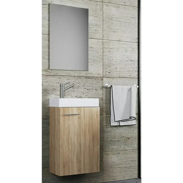 VCM Waschplatz »Slito«, B x T: 41 x 22 cm, weiß - weiss