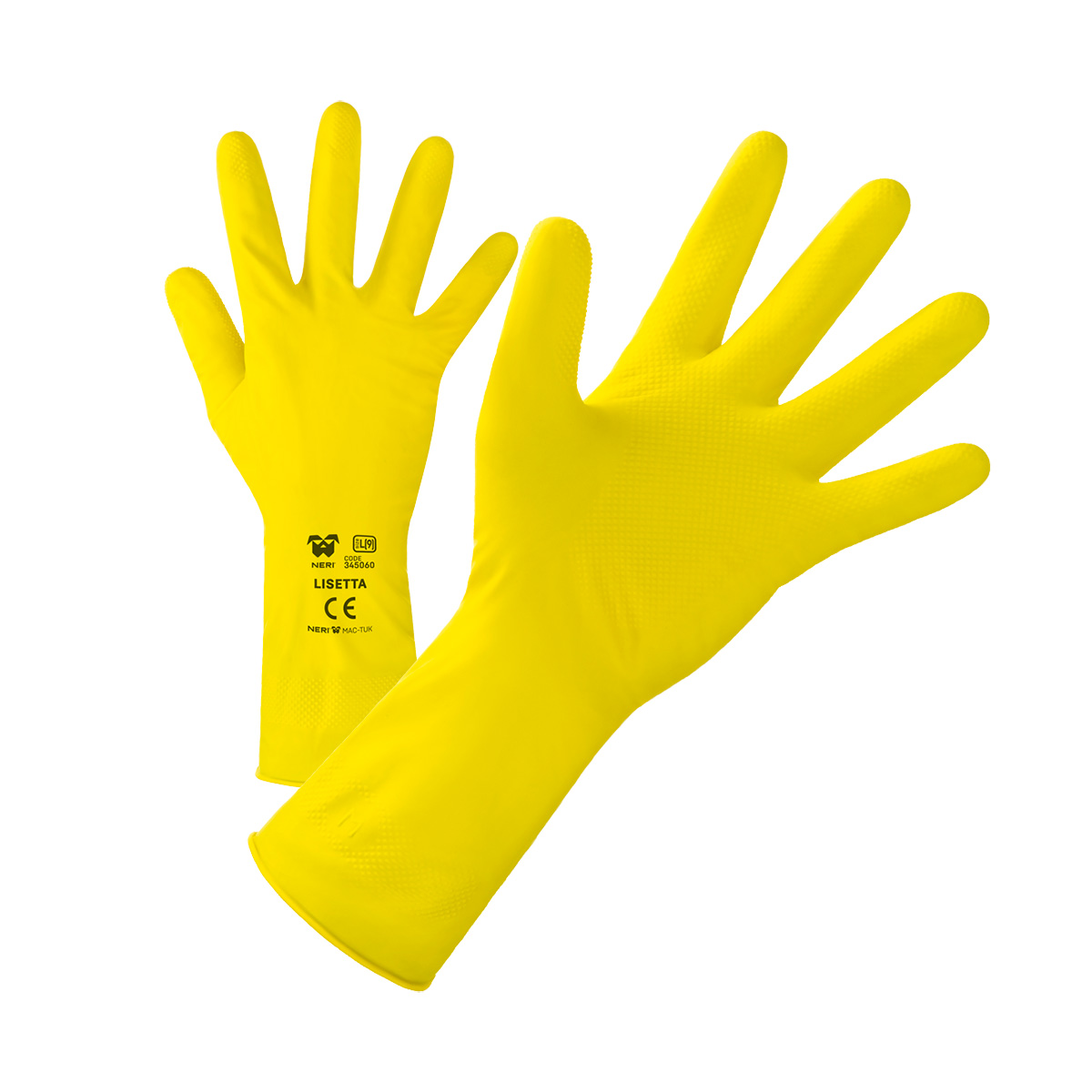 Lisetta Latex-schutzhandschuhe - L - Gelb - Neri