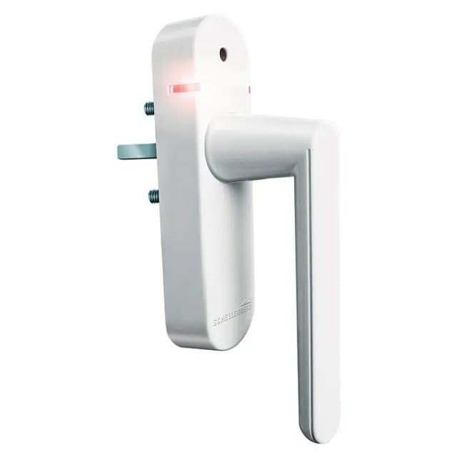 SCHELLENBERG Funk-Alarmgriff Smart Home integrierbar, geeignet für Fenster, Balkon- und Terassentüren