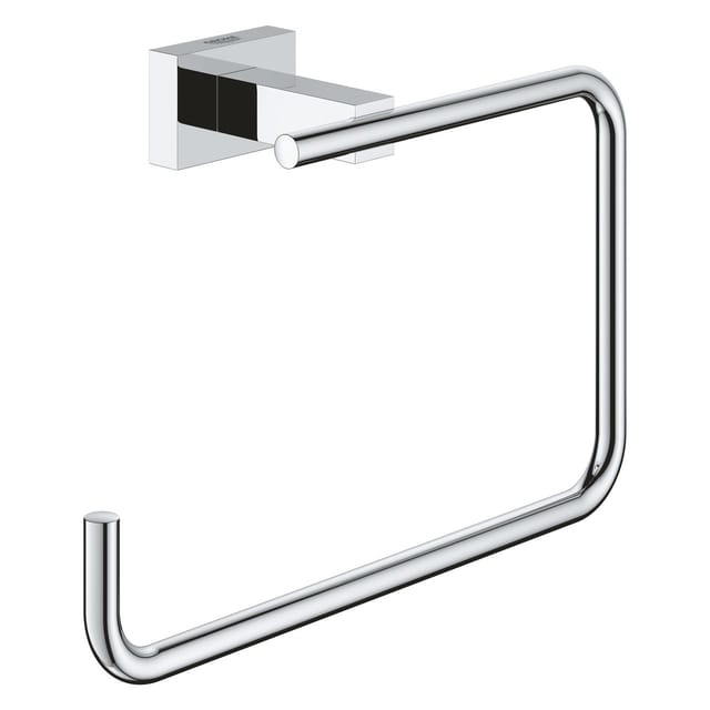 GROHE Handtuchring »Essentials Cube«, Metall, chromfarben - silberfarben