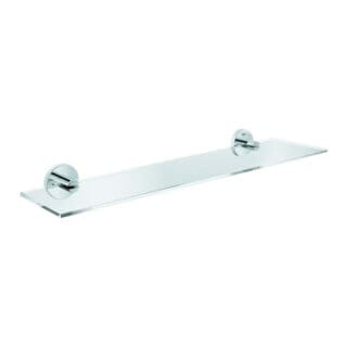 GROHE Ablage »Essentials«, Metall/Glas, chromfarben - silberfarben