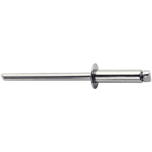 RAPID Blindniete, Ø 4,8 x 25 mm, Stahl, 50 Stk., inkl. passender Bohrer - silberfarben