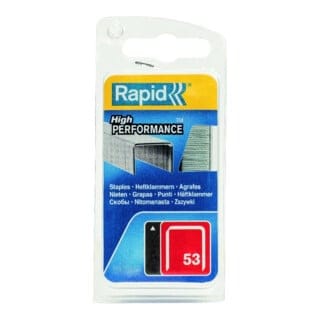 RAPID Tackerklammern, 6 mm, Heftklammer Typ 53, 5000 St., in Schachtelverpackung - silberfarben