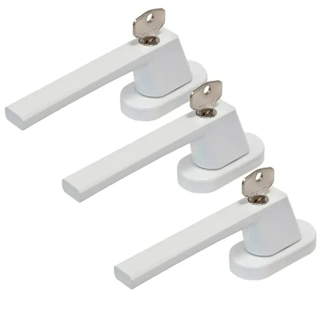 ABUS Fenstergriff, Stahl/Zinkdruckguss, weiß - weiss