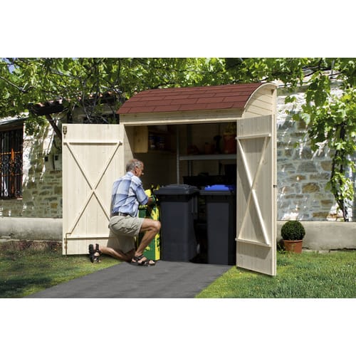 WEKA Gartenhaus »Mehrzweckbox 394«, Holz, BxHxT: 171 x 223 x 134 cm (Außenmaße inkl. Dachüberstand) - beige