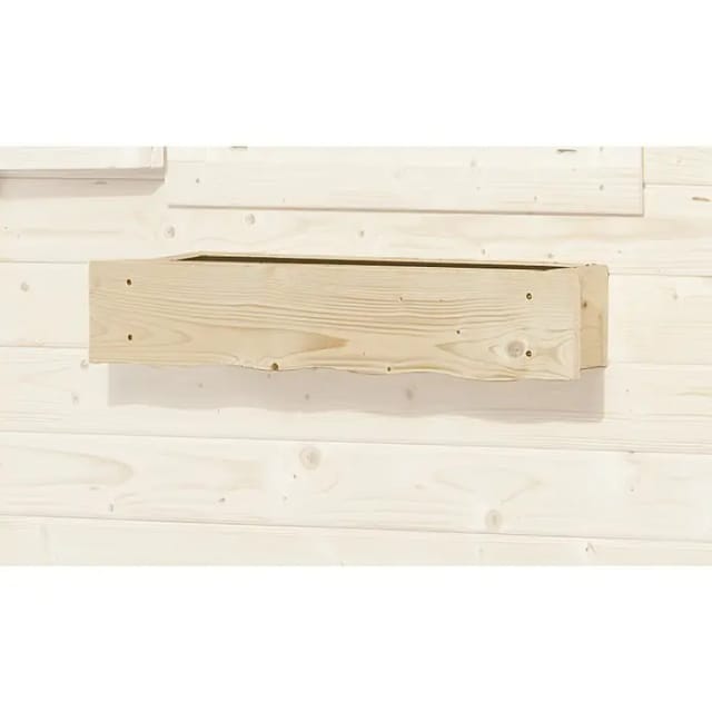 WEKA Fensterblumenkasten für Gartenhäuser, Holz - beige