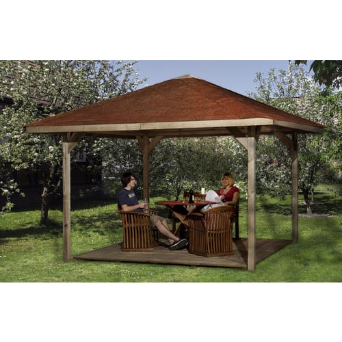 WEKA Pavillon »Paradies«, BxHxT: 433 x 314 x 433 cm - beige