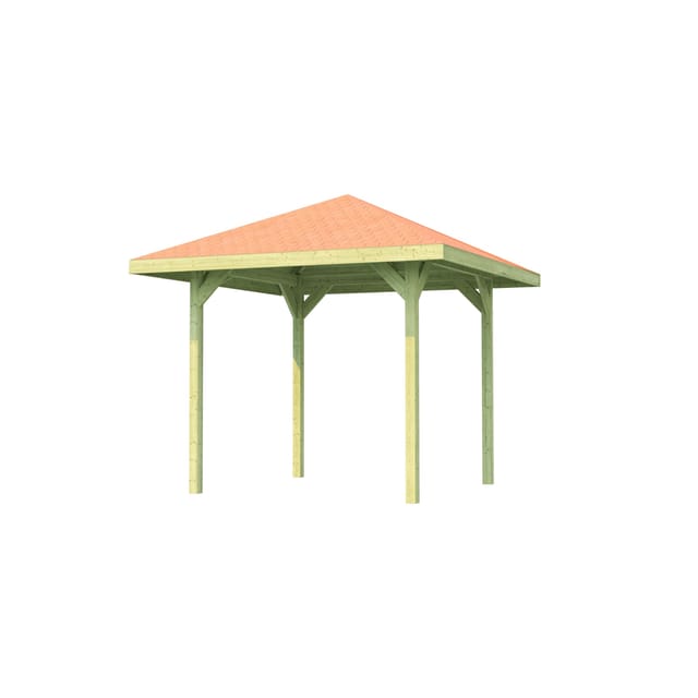 WEKA Pavillon »Paradies«, BxHxT: 294 x 275 x 294 cm - beige