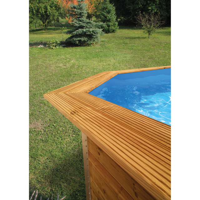 WEKA Toprail für Massivholzpool, Holz, Länge: 116 cm - braun